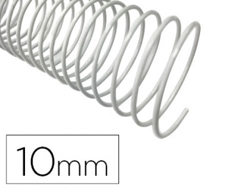 Espiral q-connect metalica branco 64 5:1 10 mm 1 mm caixa de 200 unidades , Q-connect , 155222 , 5705831171251